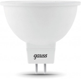 Лампа светодиодная Gauss Black 5Вт цок.:GU5.3 рефлектор 12B 4100K св.свеч.бел.ней. MR16 (упак.:10шт) (201505205) от магазина РЭССИ