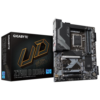 Материнская плата Gigabyte Z790 D DDR4 Soc-1700 Intel Z790 4xDDR5 ATX AC`97 8ch(7.1) 2.5Gg RAID+HDMI от магазина РЭССИ