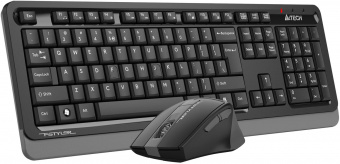 Клавиатура + мышь A4Tech Fstyler FG1035 клав:черный/серый мышь:черный/серый USB беспроводная Multimedia (FG1035 GREY) от магазина РЭССИ