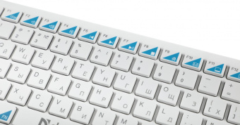 Клавиатура + мышь Defender Skyline 895 клав:белый мышь:белый USB беспроводная slim Multimedia (45895) от магазина РЭССИ