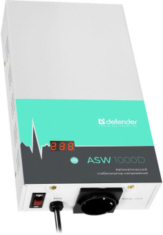 Стабилизатор напряжения Defender ASW 1000D 600Вт 1000ВА белый от магазина РЭССИ