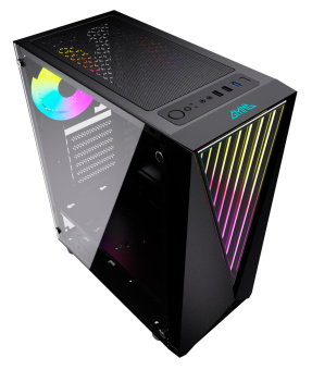 Корпус GMNG GG-CC100 черный без БП ATX 5x120mm 2xUSB2.0 1xUSB3.0 audio bott PSU от магазина РЭССИ