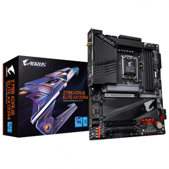Материнская плата Gigabyte Z790 AORUS ELITE AX DDR4 Soc-1700 Intel Z790 4xDDR4 ATX AC`97 8ch(7.1) 2.5Gg RAID+HDMI от магазина РЭССИ