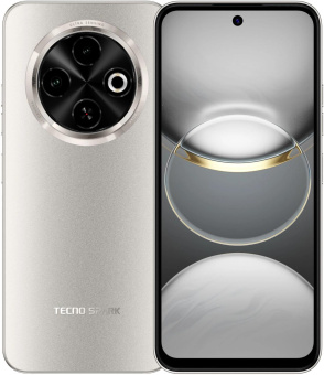 Смартфон Tecno Spark 30C 128Gb 4Gb золотой моноблок 3G 4G 2Sim 6.67" 720x1600 Android 14 48Mpix 802.11 a/b/g/n/ac NFC GPS GSM900/1800 Protect FM microSD max1024Gb от магазина РЭССИ