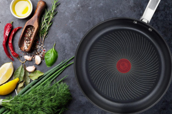 Сковорода Tefal Intuition B8170444 круглая 24см покрытие: антипригарное с титаном ручка несъемная (без крышки) стальной (2100125769) от магазина РЭССИ