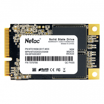Накопитель SSD Netac mSATA 1Tb NT01N5M-001T-M3X N5M mSATA от магазина РЭССИ