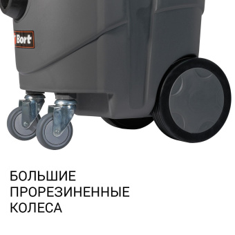 Строительный пылесос Bort BAX-1530M-Smart Clean 1600Вт (уборка: сухая/влажная) черный от магазина РЭССИ