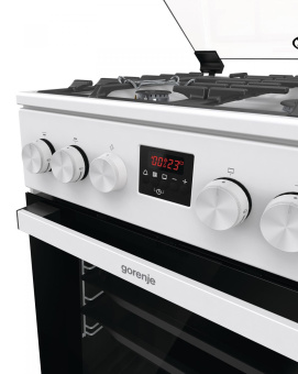 Плита Газовая Gorenje GGI5C20WF-B белый (стеклянная крышка) реш.чугун от магазина РЭССИ