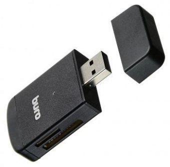 Устройство чтения карт памяти USB2.0 Buro BU-CR-3103 черный от магазина РЭССИ