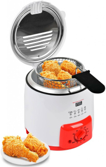 Фритюрница GFGril GFF-09 840Вт белый/красный от магазина РЭССИ