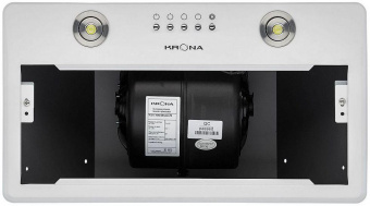 Вытяжка встраиваемая Krona Runa 600 PB белый управление: кнопочное (1 мотор) от магазина РЭССИ