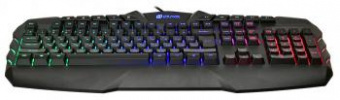Клавиатура Оклик 777G PSYCHO черный USB Multimedia for gamer LED (подставка для запястий) от магазина РЭССИ