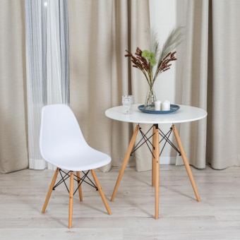 Стул Tetchair Cindy eames mod. 1801 / 1 шт. в упаковке дерево бук/металл/сиденье пластик 45x51x82 см white белый 20229 от магазина РЭССИ