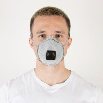 Респиратор Jeta Safety угольный FFP2 с клапаном (10 шт.) чашеобразный JM-8626 от магазина РЭССИ