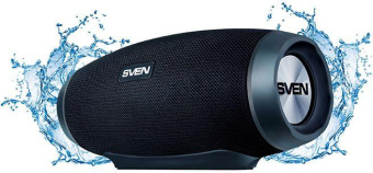Колонка порт. Sven PS-230 черный 12W 2.0 BT/USB 10м 1500mAh (SV-017576) от магазина РЭССИ