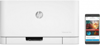 Принтер лазерный HP Color LaserJet 150nw (4ZB95A) A4 WiFi белый от магазина РЭССИ