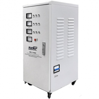 Стабилизатор напряжения Rucelf SDV-3-15000 15кВА трехфазный белый от магазина РЭССИ