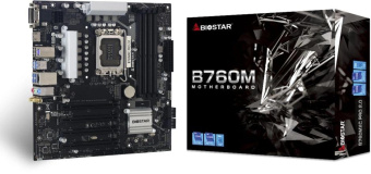 Материнская плата Biostar B760MXC Pro Soc-1700 Intel B760 4xDDR5 mATX AC`97 8ch(7.1) 2.5Gg RAID+VGA+DVI+HDMI от магазина РЭССИ