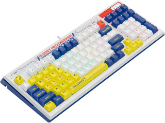 Клавиатура A4Tech Bloody B950 механическая синий/белый USB for gamer LED (B950) от магазина РЭССИ