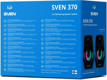Колонки Sven 370 2.0 черный 6Вт от магазина РЭССИ