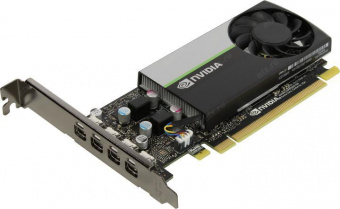 Видеокарта PNY PCI-E T1000 NVIDIA T1000 4096Mb 128 GDDR6 mDPx4 Bulk low profile от магазина РЭССИ