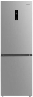 Холодильник Weissgauff WRK 185 Total NoFrost Inverter Inox 2-хкамерн. нержавеющая сталь инвертер от магазина РЭССИ