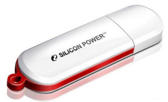 Флеш Диск Silicon Power 8Gb LuxMini 320 SP008GBUF2320V1W USB2.0 белый от магазина РЭССИ