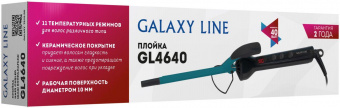 Щипцы Galaxy Line GL 4640 50Вт макс.темп.:220С покрытие:керамическое черный/зеленый от магазина РЭССИ