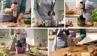 Блендер погружной Bosch MSM6M610 1000Вт нержавеющая сталь/черный от магазина РЭССИ