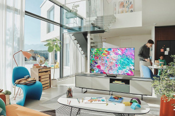 Телевизор QLED Samsung 85" QE85Q70BAUXCE Q темно-серый 4K Ultra HD 120Hz DVB-T DVB-T2 DVB-C DVB-S DVB-S2 USB WiFi Smart TV (RUS) от магазина РЭССИ