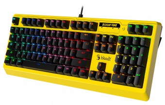 Клавиатура A4Tech Bloody B810RC Punk механическая желтый/черный USB for gamer LED от магазина РЭССИ