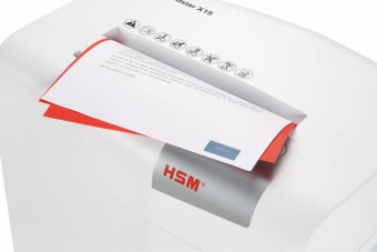 Шредер HSM ShredStar X15 (секр.P-4) фрагменты 17лист. 25лтр. скрепки скобы пл.карты CD от магазина РЭССИ