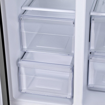 Холодильник Hyundai CS6503FV 2-хкамерн. черное стекло инвертер от магазина РЭССИ