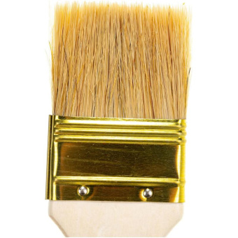 Плоская кисть светлая щетина деревянная ручка 50мм Зубр УНИВЕРСАЛ-ОПТИМА 01099-050_z01 от магазина РЭССИ