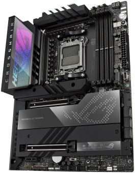 Материнская плата Asus ROG CROSSHAIR X670E HERO SocketAM5 AMD X670 4xDDR5 ATX AC`97 8ch(7.1) 2.5Gg RAID+HDMI от магазина РЭССИ
