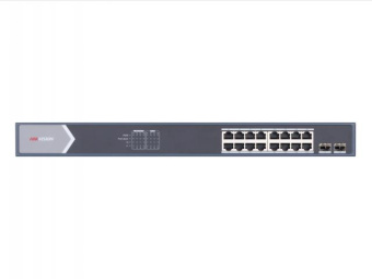 Коммутатор Hikvision DS-3E0520HP-E 18G 2SFP 12PoE+ 225W неуправляемый от магазина РЭССИ
