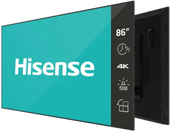 Панель Hisense 86" 86DM66D черный D-LED DID LED 8ms 16:9 HDMI M/M матовая 1200:1 500cd 178гр/178гр 3840x2160 DP 4K USB 38.2кг от магазина РЭССИ