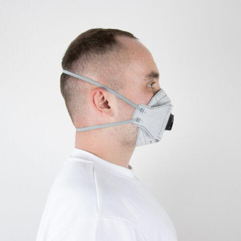 Респиратор с клапаном с углем А Jeta Safety FFP2 NR D в инд. упаковке трехпанельный JM-9326 от магазина РЭССИ