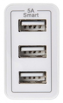 Сетевое зар./устр. Digma DGWC-3U-5A-WG 25W 5A универсальное белый от магазина РЭССИ