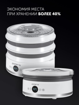 Сушка для фруктов и овощей Polaris PFD 2808V 5под. 380Вт белый от магазина РЭССИ