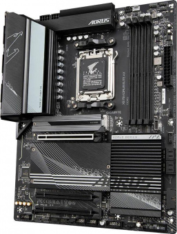 Материнская плата Gigabyte X670 AORUS ELITE AX SocketAM5 AMD X670 4xDDR5 ATX AC`97 8ch(7.1) 2.5Gg RAID+HDMI от магазина РЭССИ