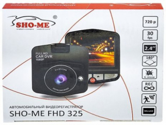 Видеорегистратор Sho-Me FHD-325 черный 1080x1920 1080p 140гр. GC1247+SC1034 от магазина РЭССИ