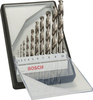 Набор сверл Bosch HSS-G (2607010535) по металлу (10пред.) для шуруповертов/дрелей от магазина РЭССИ