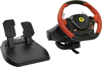 Руль ThrustMaster Ferarri 458 12кноп. (с педалями) черный/красный от магазина РЭССИ
