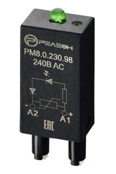Модуль индикации и защиты, LED + Варистор, 240В AC/DC от магазина РЭССИ