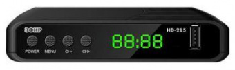 Ресивер DVB-T2 Сигнал Эфир HD-215 черный от магазина РЭССИ