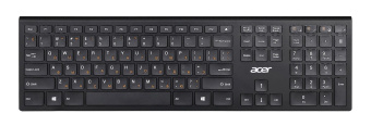 Клавиатура + мышь Acer OKR030 клав:черный мышь:черный USB беспроводная slim (ZL.KBDEE.005) от магазина РЭССИ