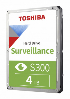 Жесткий диск Toshiba Original SATA-III 4Tb HDWT840UZSVA Surveillance S300 (5400rpm) 256Mb 3.5" от магазина РЭССИ