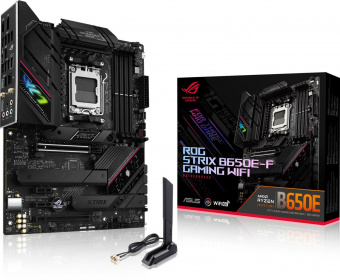 Материнская плата Asus ROG STRIX B650E-F GAMING WIFI SocketAM5 AMD B650 4xDDR5 ATX AC`97 8ch(7.1) 2.5Gg RAID+HDMI+DP от магазина РЭССИ