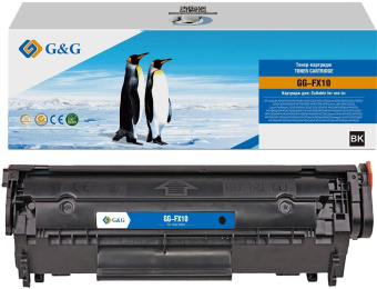 Картридж лазерный G&G GG-FX10 Q2612A/FX9/FX10 черный (2000стр.) для HP LJ 1010/1012/1015/1018/1020/1022/1022n/1022nw/3015/3020/3030/3050/3052/3055/M1005 MFP/M1300 MFP/1319f MFP от магазина РЭССИ